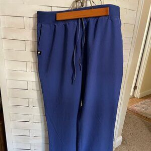 Dark Blue Small Jaanuu Flare Scrub Pants